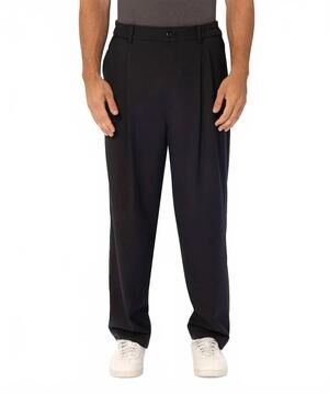 NEW INDUSTRIE milano pleated trouser in black